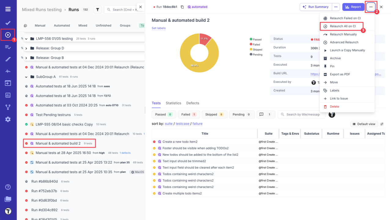 Testomat.io - relaunched Run
